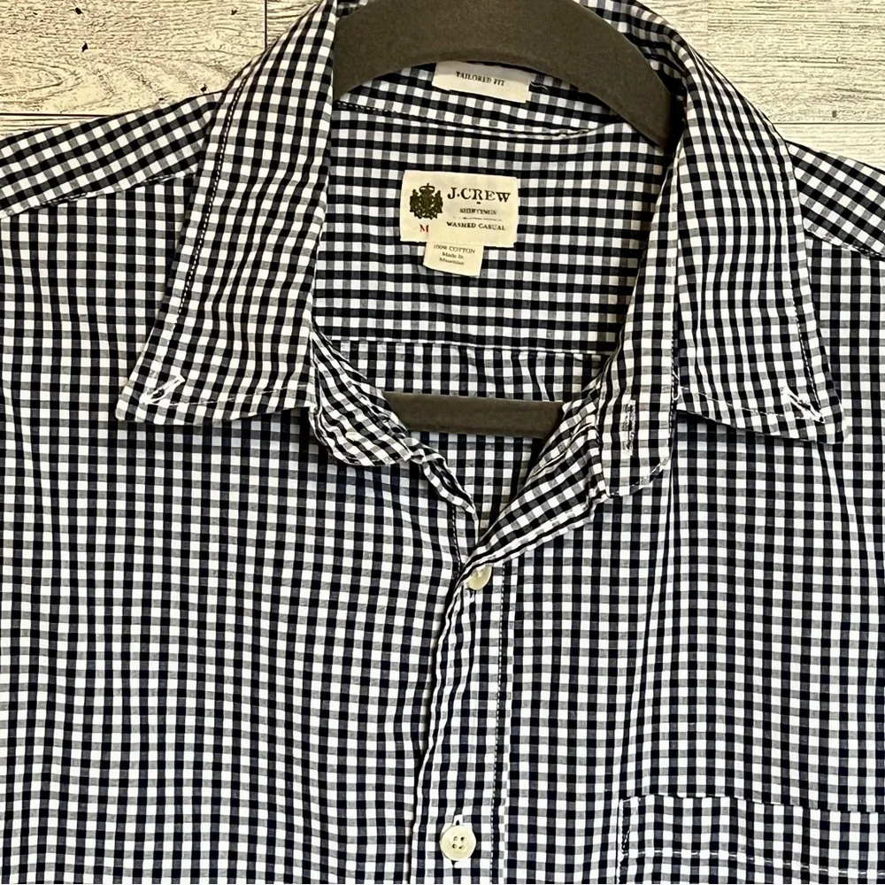 J. Crew Tailored Fit Washed Casual Long‎ Sleeve Button Down Shirt Men’s Size Med